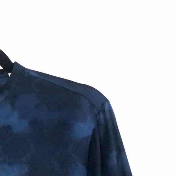 Vince Winter Tie Dye Silk Blouse Hydra Size 8 - Picture 6 of 10